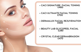 January Facial Sale-  Caci, Crystal Clear & BeautyLab