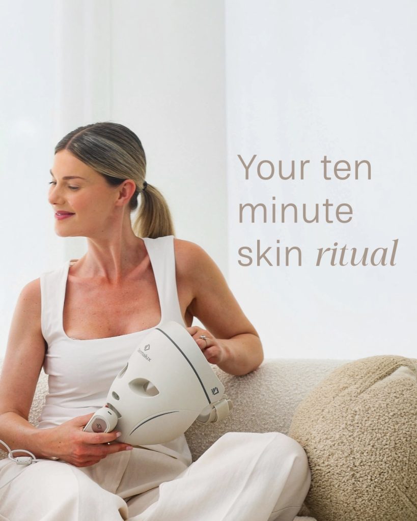 Dermalux LED Face Mask for at-home LED light therapy and skin rejuvenation